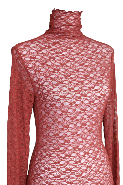 TOP ENCAJE MANGA LARGA