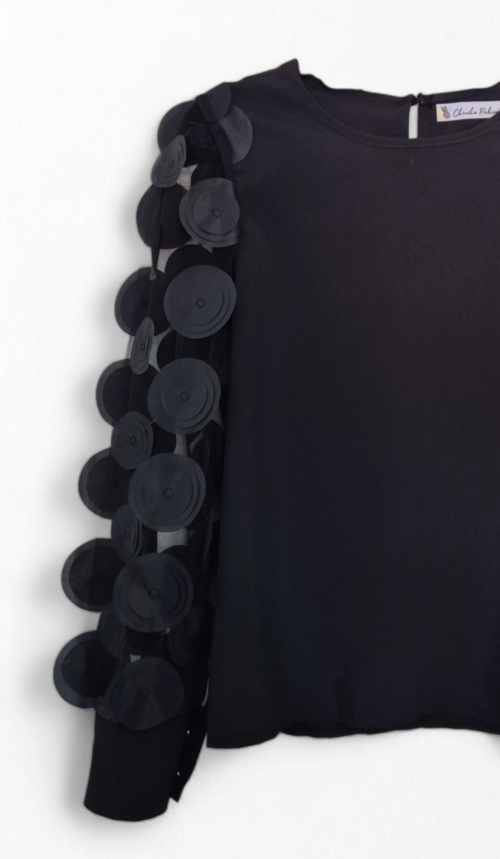 BLUSA DISCOS TRANSPARENCIAS - Imagen 2