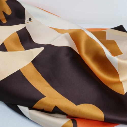 PAÑUELO ESTAMPADO NARANJA - Imagen 3