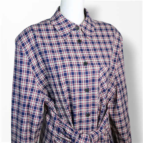 CAMISA CUADROS LAZADA CINTURA