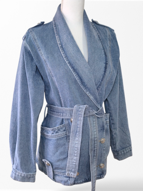 CHAQUETA DENIM CRUZADA