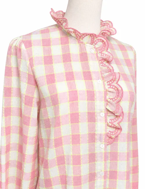CAMISA CUADROS VOLANTE - Imagen 2