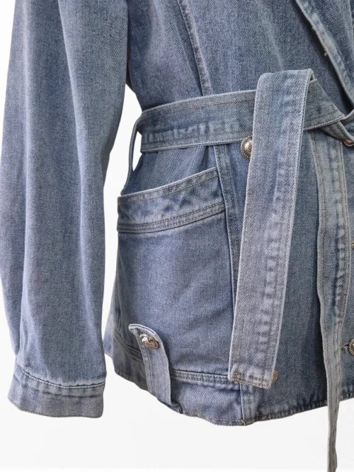 CHAQUETA DENIM CRUZADA - Imagen 3