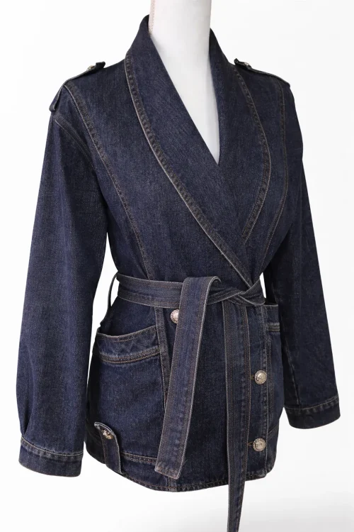 CHAQUETA DENIM CRUZADA - Imagen 5