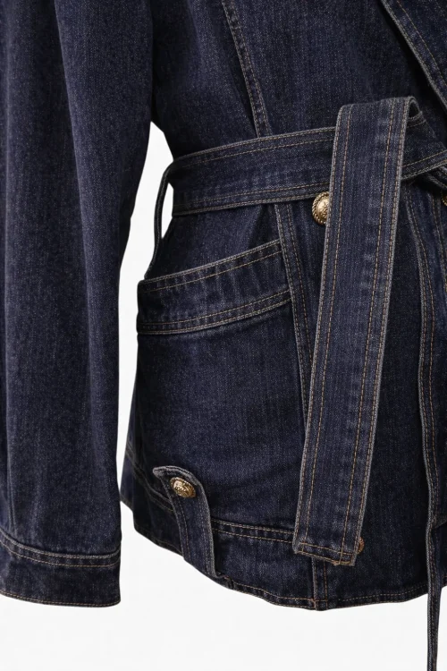 CHAQUETA DENIM CRUZADA - Imagen 6