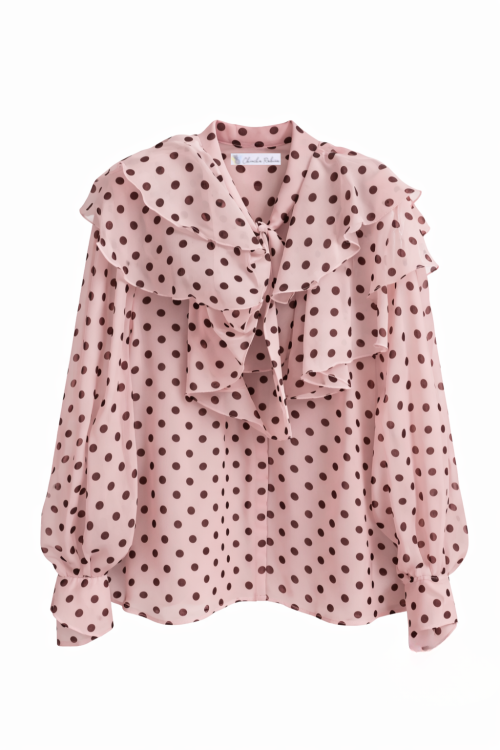 BLUSA VOLANTE LUNARES
