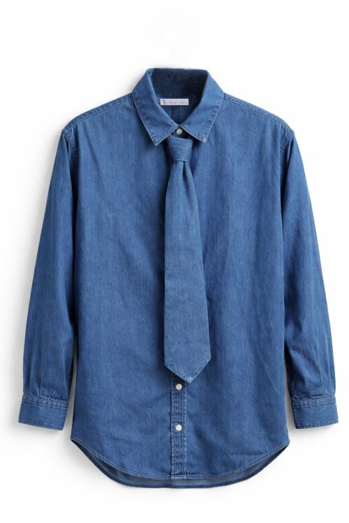 CAMISA DENIM CORBATA