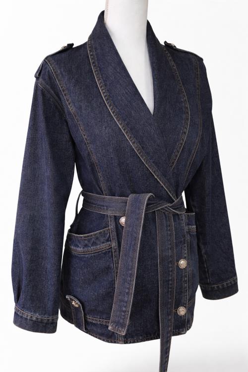 CHAQUETA DENIM CRUZADA