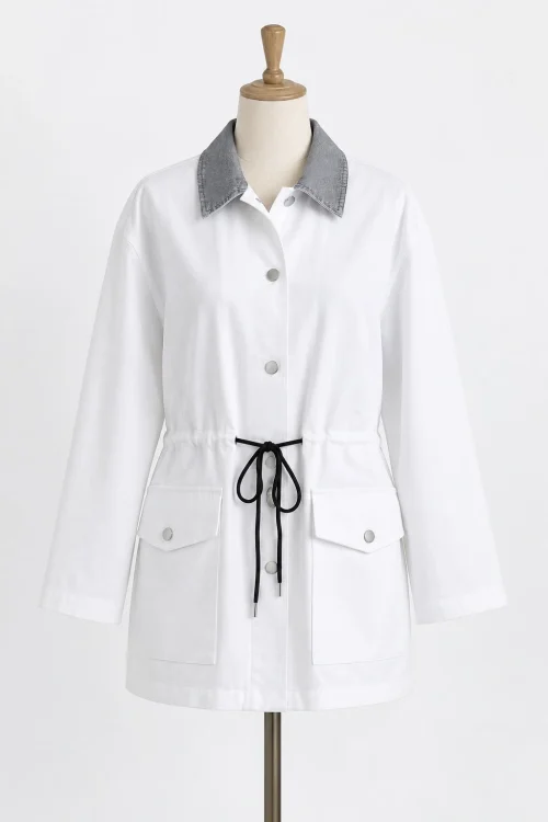 CHAQUETA DENIM BLANCA