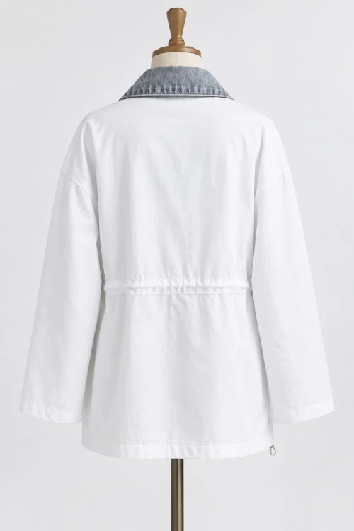CHAQUETA DENIM BLANCA - Imagen 2