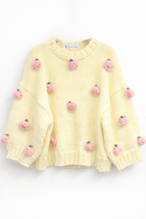 JERSEY OVERSIZE CROCHET FLORAL