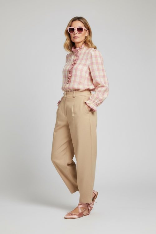 CAMISA CUADROS VOLANTE