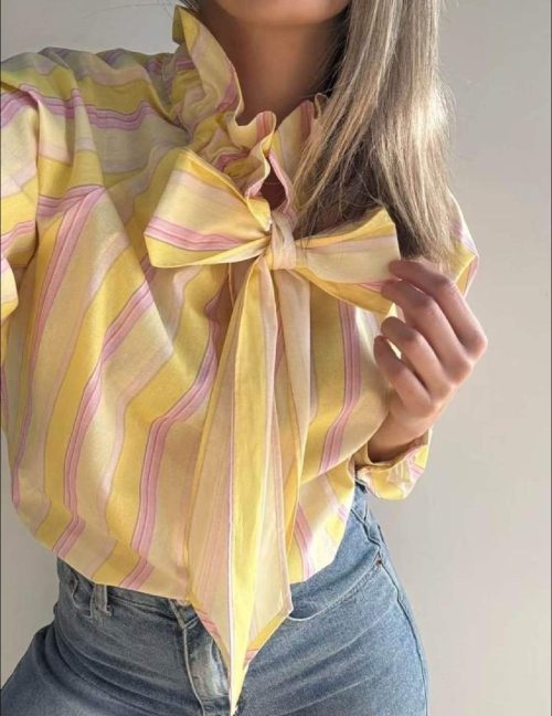 BLUSA LAZO RAYAS