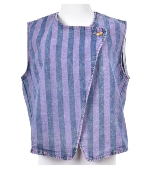 CHALECO DENIM RAYAS