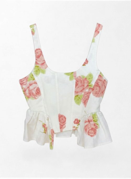 TOP PEPLUM ROSAS