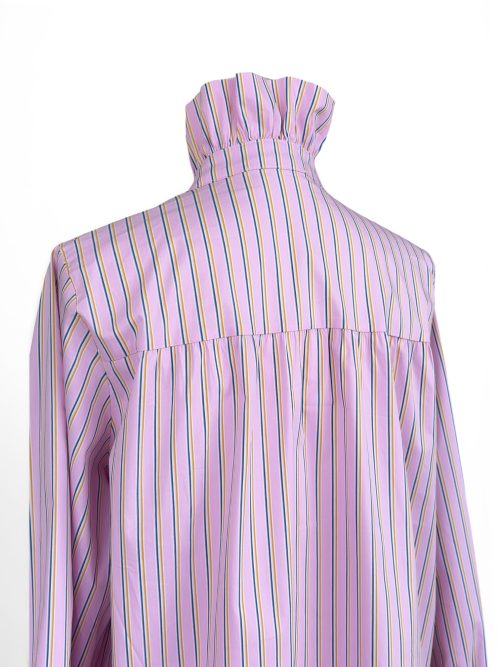 CAMISA RAYAS CUELLO SUBIDO - Imagen 2