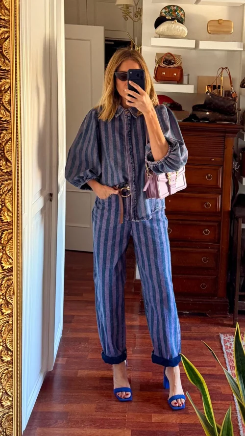 PANTALÓN DENIM RAYAS