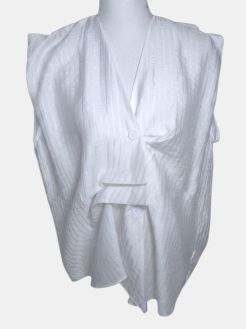 BLUSA ESCOTE PLIEGUES