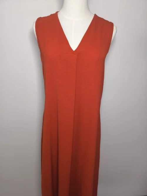 VESTIDO FLUIDO CREPE PICO - Imagen 3