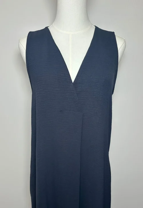 VESTIDO FLUIDO CREPE PLIEGUE - Imagen 3