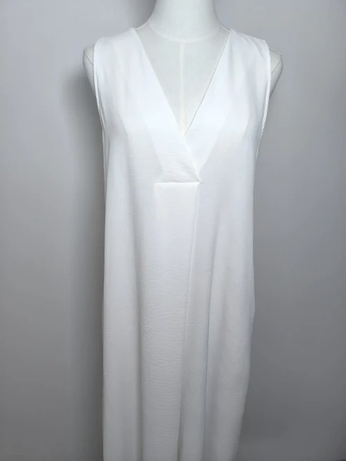 VESTIDO FLUIDO CREPE PLIEGUE - Imagen 5