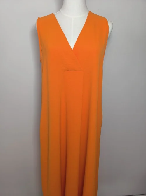 VESTIDO FLUIDO CREPE PLIEGUE - Imagen 8