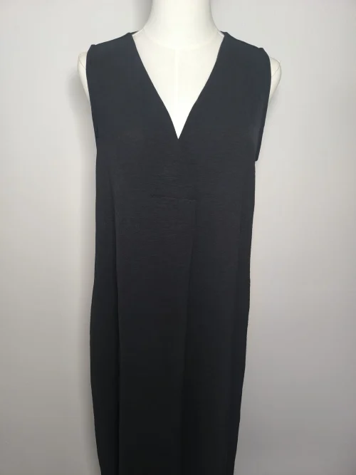 VESTIDO FLUIDO CREPE PLIEGUE - Imagen 9