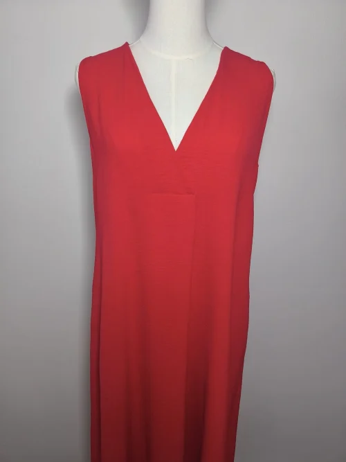 VESTIDO FLUIDO CREPE PLIEGUE - Imagen 10