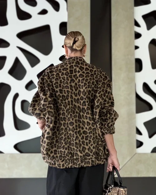CHAQUETA BOMBER ANIMAL PRINT