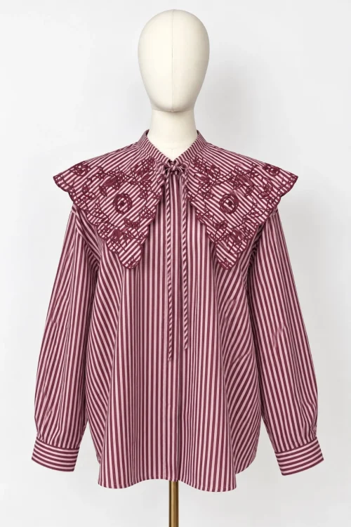CAMISA RAYAS CUELLO BEBÉ - Imagen 2
