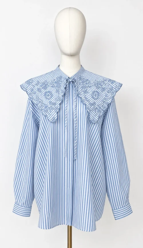 CAMISA RAYAS CUELLO BEBÉ