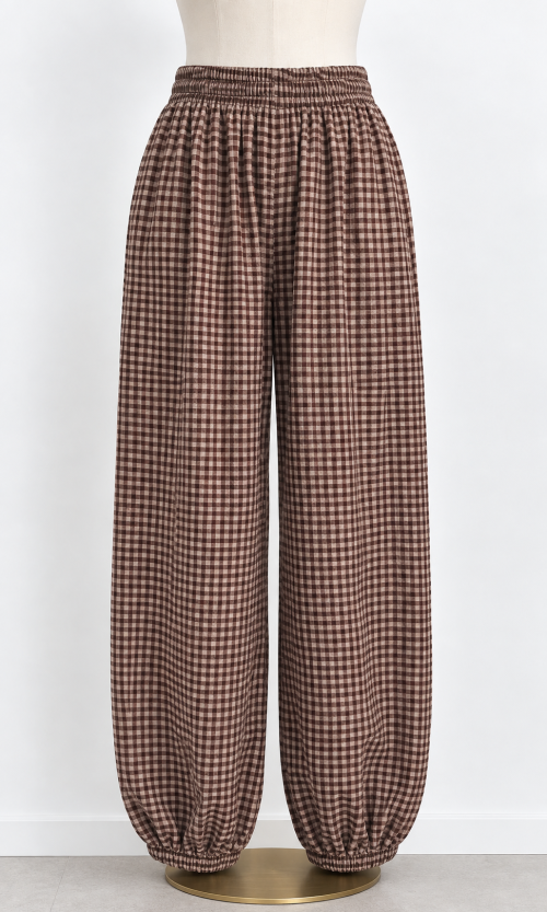 PANTALÓN BOMBACHO CUADROS - Imagen 4