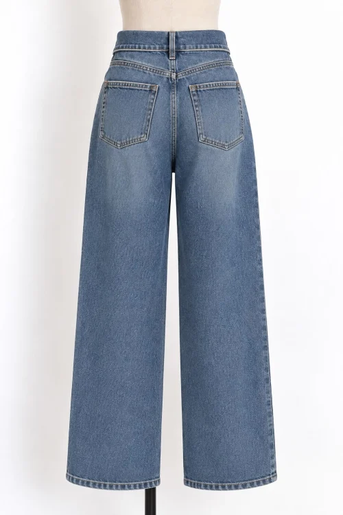 PANTALÓN DENIM CUELLO CAMISA - Imagen 2