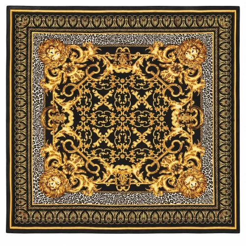 PAÑUELO ESTAMPADO DORADO