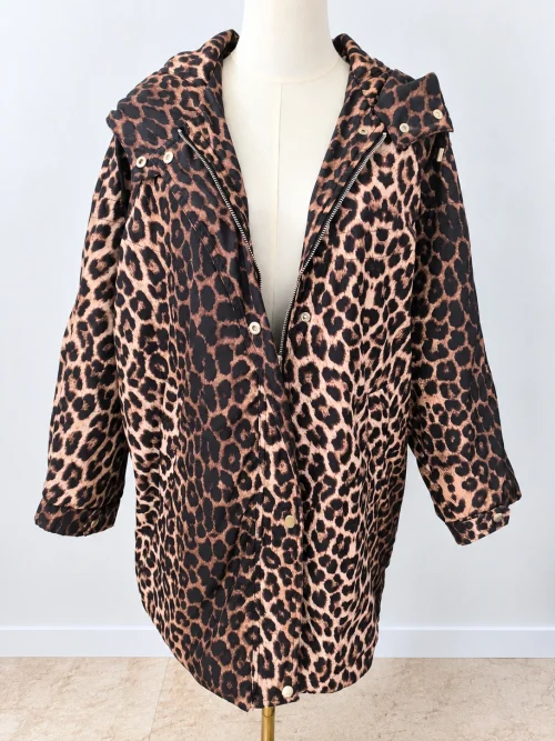 CHAQUETA ESTAMPADO ANIMAL PRINT CON CAPUCHA - Imagen 4